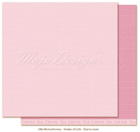 Billede: 1 ark dobbeltsidet karton - Maja Design -  Monochromes - Shades of Café - Cherry Cream