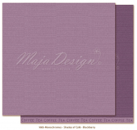 Billede: 1 ark dobbeltsidet karton - Maja Design -  Monochromes - Shades of Café - Blackberry