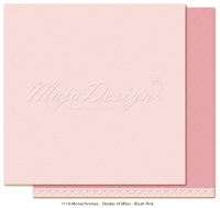 Billede: 1 ark dobbeltsidet karton - Monochromes - Shades of Miles, Blush Pink