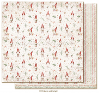 Billede: 1 ark dobbeltsidet karton - Traditional Christmas - Merry and bright