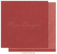 Billede: 1 ark dobbeltsidet karton - Monochromes - Shades of Tradition - Red