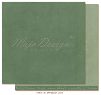 Billede: 1 ark dobbeltsidet karton - Monochromes - Shades of Tradition - Green