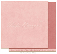 Billede: 1 ark dobbeltsidet karton - Monochromes - Shades of Tropical - Hibiscus