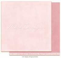 Billede: 1 ark dobbeltsidet karton - Monochromes - Shades of Tropical - Orchid