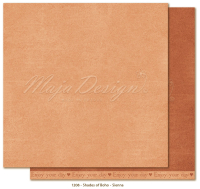Billede: 1 ark dobbeltsidet karton - Monochromes - Shades of Boho - Sienna