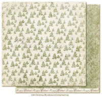 Billede: 1 ark dobbeltsidet karton - Christmas Wonderland - Enchanted tree, Maja Design