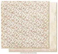 Billede: 1 ark dobbeltsidet karton - Christmas Wonderland - Holly, Maja Design