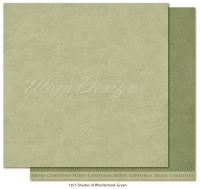 Billede: 1 ark dobbeltsidet karton - Monochromes - Shades of Wonderland - Green