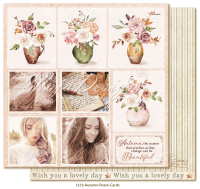 Billede: 1 ark dobbeltsidet karton - Autumn Poem - Cards, Maja Design