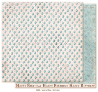 Billede: 1 ark dobbeltsidet karton - Special Day - Birthday, Maja Design