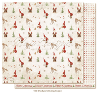 Billede: 1 ark dobbeltsidet karton - Woodland Christmas  - Forester, Maja Design