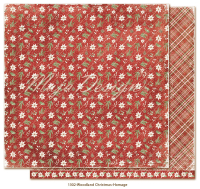 Billede: 1 ark dobbeltsidet karton - Woodland Christmas  -Homage, Maja Design