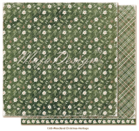 Billede: 1 ark dobbeltsidet karton - Woodland Christmas  - Heritage, Maja Design