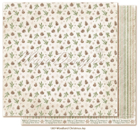 Billede: 1 ark dobbeltsidet karton - Woodland Christmas  - Joy, Maja Design
