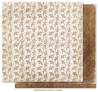 Billede: 1 ark dobbeltsidet karton - Woodland Christmas  - Tranquil, Maja Design