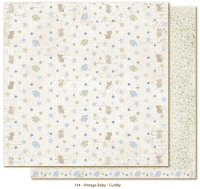Billede: 1 ark dobbeltsidet karton - Vintage Baby - Cuddy