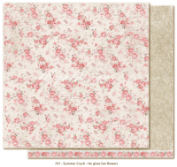 Billede: 1 ark dobbeltsidet karton - Maja Design - Summer Crush - He gives her flowers