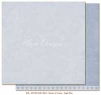 Billede: 1 ark dobbeltsidet karton - Monochromes, Shades of Denim - Light Blue