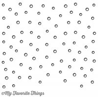 Billede: skæreskabelon hvor kun snefnuggene skæres ud, My Favorite Things - Snowfall - Vertical Die-namics, ca 9,5x9,5cm