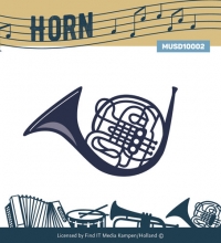 Billede: skære/prægeskabelon horn, Music Dies “MUSD10002