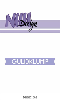Billede: skæreskabelon lille tag med GULDKLUMP, NHH Design Dies, NHHD1002,
7,6x1cm