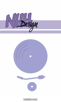 Billede: skæreskabelon LP-plade (vinylplade), NHH Design Dies 