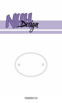 Billede: skæreskabelon oval skilt, NHH Design Dies, NHHD154, Matcher NHHS154, der købes separat