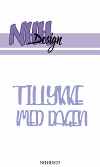 Billede: skæreskabelon TILLYKKE MED DAGEN, NHH Design Dies