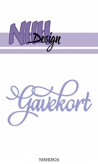 Billede: skæreskabelon Gavekort, NHH Design Dies 