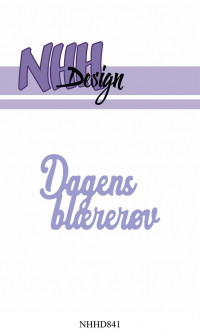 Billede: skæreskabelon Dagens blærerøv, NHH Design Dies Dagens blærerøv NHHD841, 5,7x3,7cm, førpris kr. 44,- nupris