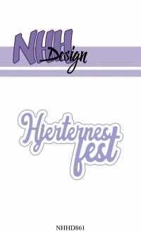 Billede: skæreskabelon NHH Design Dies Hjerternes Fest med skygge, NHHD861, 47x4,8cm, førpris kr. 48,- nupris 