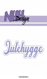 Billede: skæreskabelon NHH Design Dies Julehygge med skygge, NHHD863, 8,1x3,9cm