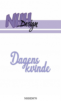 Billede: skæreskabelon Dagens kvinde, NHH Design Dies 