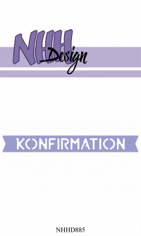 Billede: skæreskabelon KONFIRMATION, NHH Design Dies, Konfirmation, NHHD885, 8,9x1,3cm