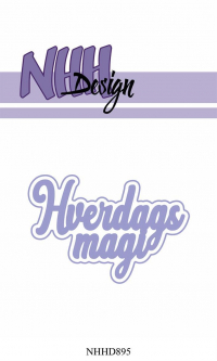 Billede: skæreskabelon Hverdags magi med skygge, NHH Design Dies, Hverdags magi, NHHD895, 6,9x4,8cm, førpris kr. 40,- nupris
