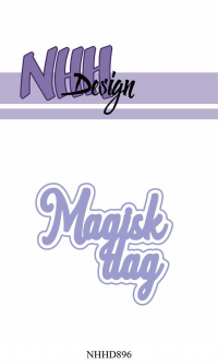Billede: skæreskabelon Magisk dag med skygge, NHH Design Dies, Magisk dag, NHHD896, 5,9x5,3cm