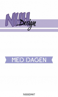 Billede: skæreskabelon NHH Design Dies MED DAGEN, NHHD907, 7,7x1,3cm, førpris kr. 30,- nupris