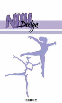 Billede: skæreskabelon gymnast kvinde, NHH Design Layered Dies 