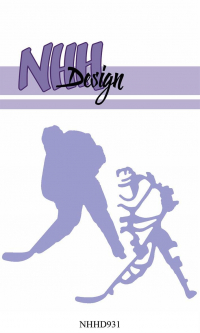 Billede: skæreskabelon ishockeyspiller, NHH Design Layered Dies 