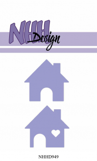 Billede: skæreskabelon 2 små huse, NHH Design Dies 
