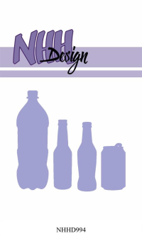 Billede: skæreskabelon sodavandsflasker, ølflaske og dåse, NHH Design Dies 