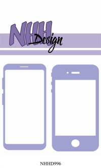 Billede: skæreskabelon smartphones, NHH Design Dies 