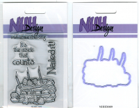 Billede: skæreskabelon og stempel lagkage med lys, der kan skæres ud, stempler Nailed it! what went wrong It's the inside that counts, NHH Design, førpris kr. 96,- nupris