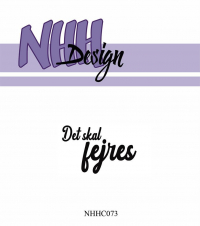 Billede: NHH Design Clearstamp,Det skal fejres, NHHC073, 4,1x2,7cm, førpris kr. 16,- nupris