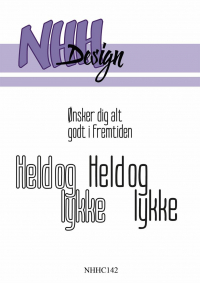 Billede: NHH Design Clearstamp Ønsker dig alt godt i fremtiden, Held og lykke, Held og lykke, NHHC142, A7