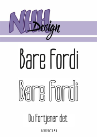 Billede: NHH Design Clearstamp 