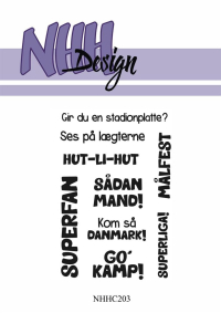 Billede: NHH Design Clearstamp Gir du en stadionplatte