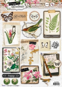 Billede: 1 ark STUDIO LIGHT UDSTANSET ARK ROMANTIC BOTANIC EASYRB589