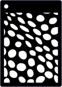 Billede: Creative Expressions Mini Stencil ca. 10x6,5cm CEMSWARP, førpris kr. 16,00, nupris