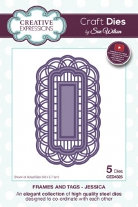 Billede: CREATIVE EXPRESSIONS SUE WILSON DIES CED4325 FRAMES AND TAGS - JESSICA